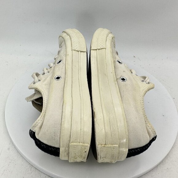 Converse Comme Des Garcons Hidden Heart White Canvas women Sneaker Shoes Size 6 - Picture 7 of 13